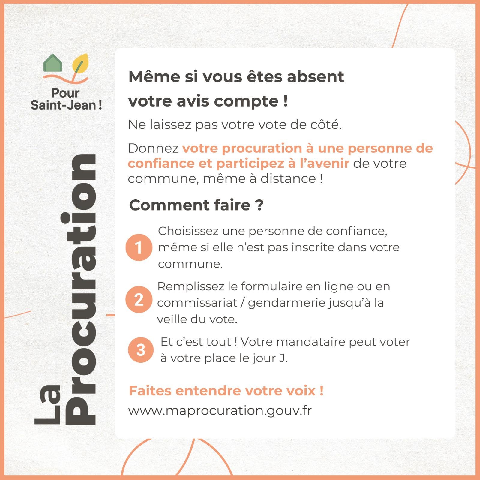 Dimanche votre voix compte : penser à la procuration !